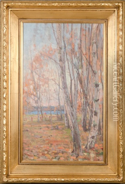 Autumn Evening Oil Painting - Victor Westerholm