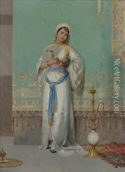 A Middle Eastern Beauty Oil Painting - Francesco Beda