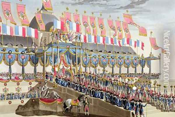 Sacred Festival and Coronation of their Imperial Majesties 5 Oil Painting - Le Coeur, Louis