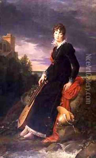 Portrait of Catherine Starzenska Oil Painting - Baron Francois Gerard