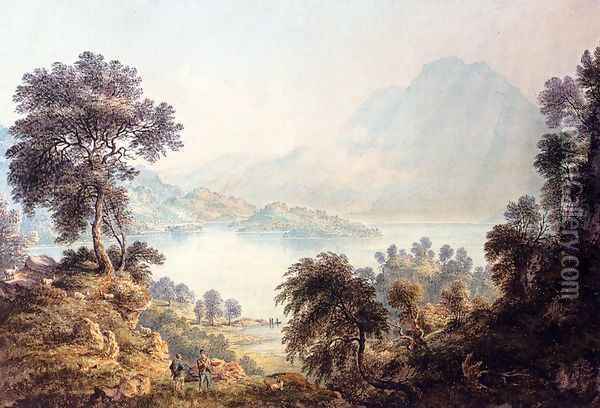 Loch Katrine, Scotland Oil Painting - John Glover