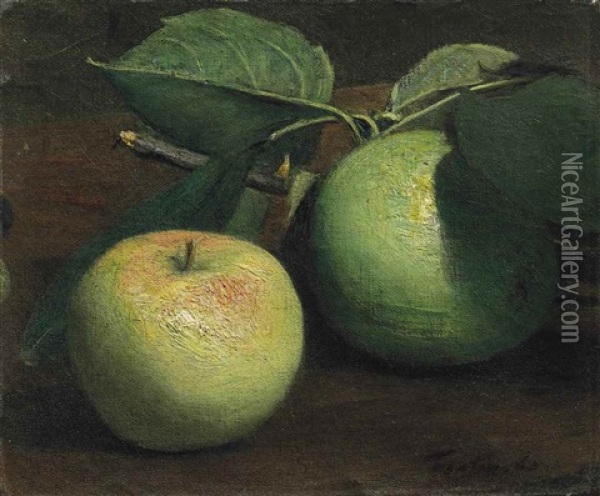 Pommes Oil Painting - Henri Fantin-Latour