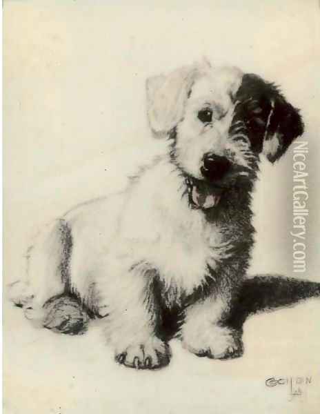 A sealyham terrier 2 Oil Painting - Cecil Charles Aldin