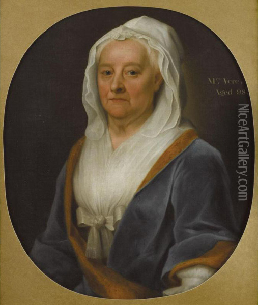 Portrait Of Mrs. Vere Oil Painting - George Beare