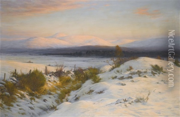 The Valley Of The Feugh Oil Painting - Joseph Farquharson