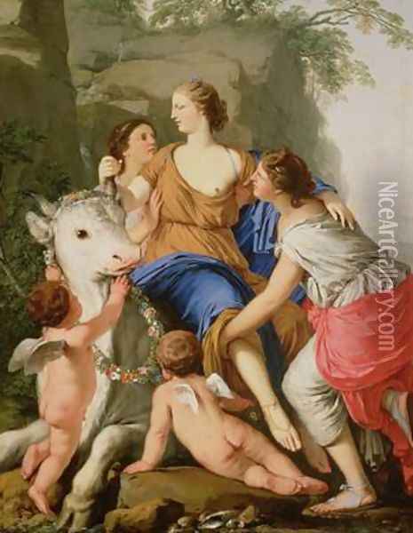 The Rape of Europa Oil Painting - Laurent De La Hyre