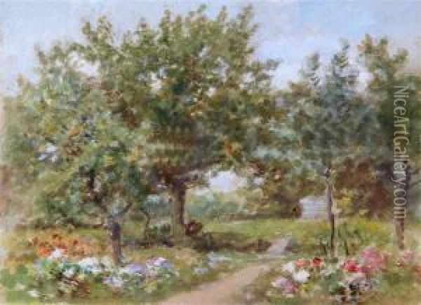 'near Elsham Woods' Oil Painting - Thomas Edward Francis