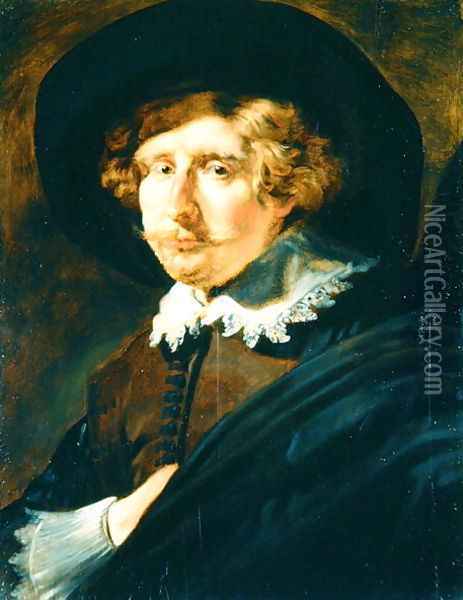 Portrait of a man Oil Painting - Jan Cossiers