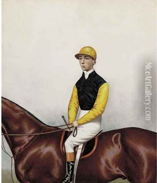 A jockey up Oil Painting - Joshua Dighton