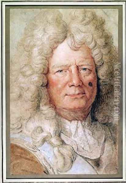 Portrait of Sebastien le Prestre de Vauban 1633-1707 Oil Painting - Charles Le Brun