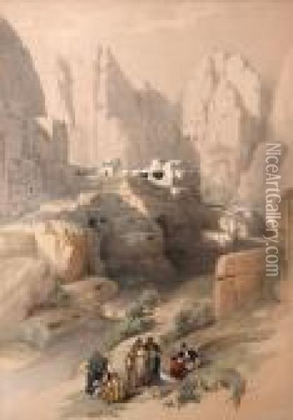 Travels In The Holy Land Oil Painting - David Roberts