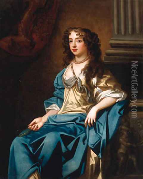 Portrait Of The Marchioness Of Halifax Oil Painting - Sir Peter Lely