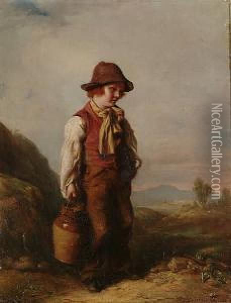 The Water Carriers Oil Painting - John Thomas Peele