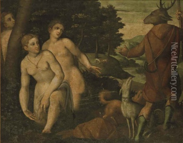 Diane Et Acteon Oil Painting - Frans Floris the Elder