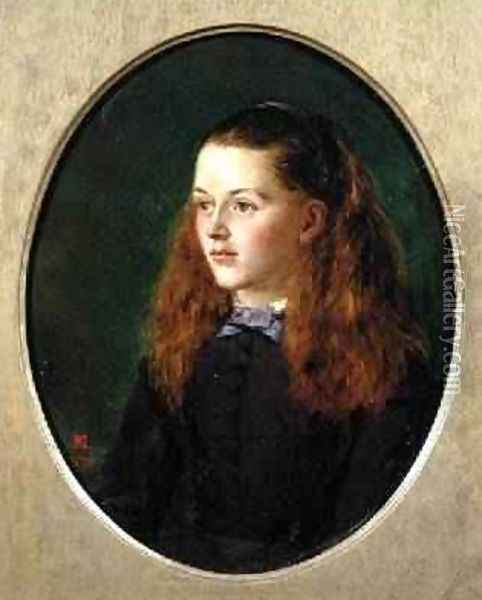 Portrait of Fanny Frith 1870 Oil Painting - Henry Nelson O'Neil