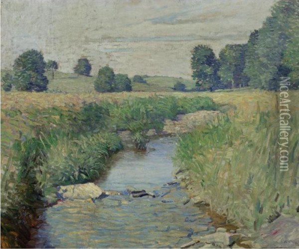 Brandywine Country Oil Painting - Newell Convers Wyeth
