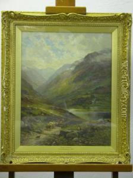 Loch Lomond Oil Painting - Alfred I Glendening