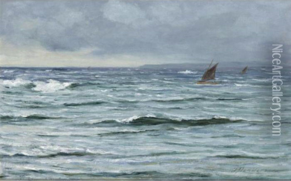 A Fresh Breeze Off Kintyre Oil Painting - Joseph Henderson
