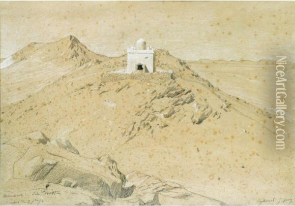 Le Marabout De Sidi-hadj-aica Oil Painting - Eugene Fromentin