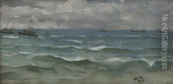 The Open Sea Oil Painting - James Abbott McNeill Whistler