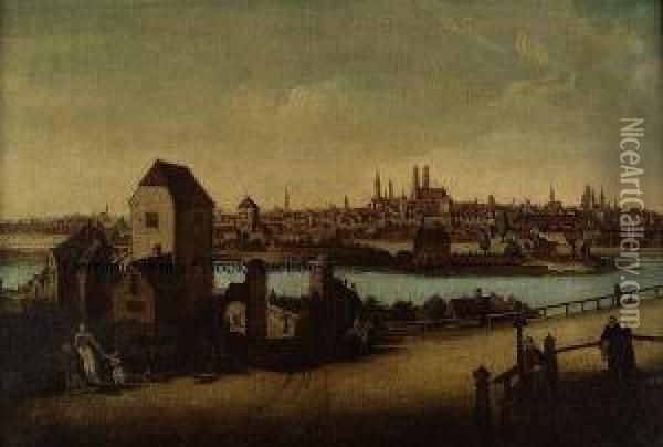 Munich From Oil Painting - Bernardo Bellotto