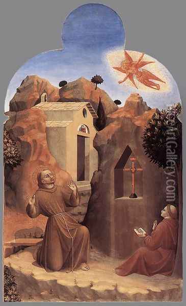 The Stigmatisation of St Francis 1437-44 Oil Painting - Stefano Di Giovanni Sassetta