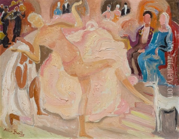 La Danseuse Au Palais Oil Painting - Alice Bailly