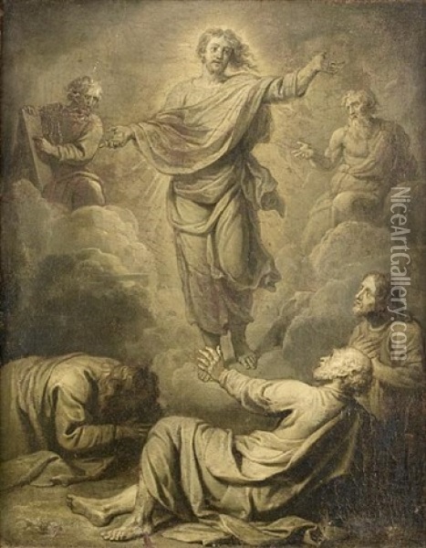 The Ascension Oil Painting - Abraham van Diepenbeeck