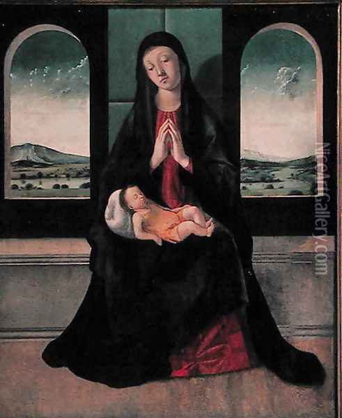 Madonna and Child Oil Painting - Alvise Vivarini