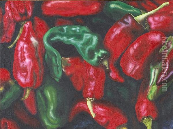Peppers Oil Painting - G.H. Hastings