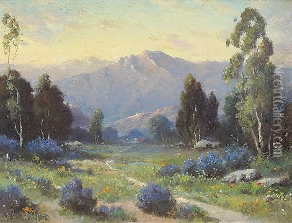 Sunset, Santa Barbara Oil Painting - Alexis Matthew Podchernikoff