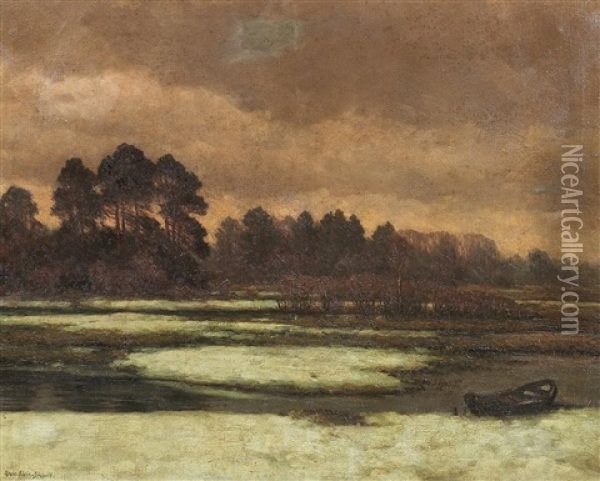 Winterliche Auenlandschaft Oil Painting - Maximilian Klein Von Diepold