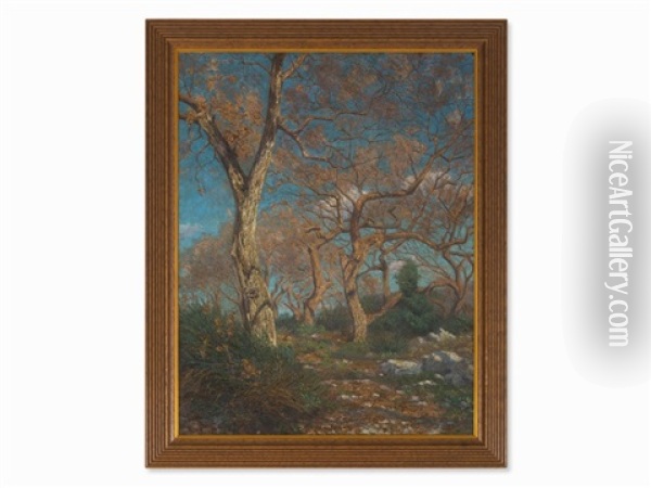 Autumn Oil Painting - Richard Drasche-Wartinberg