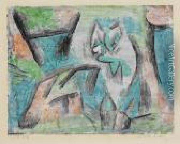 Eine Art Katze Oil Painting - Paul Klee