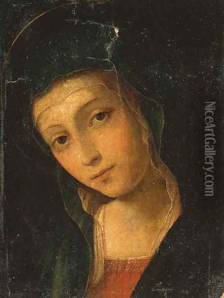 The Madonna Oil Painting - Bernardino di Betto (Pinturicchio)