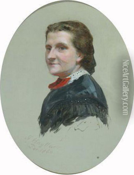 A Victorian Lady Oil Painting - James Hayllar