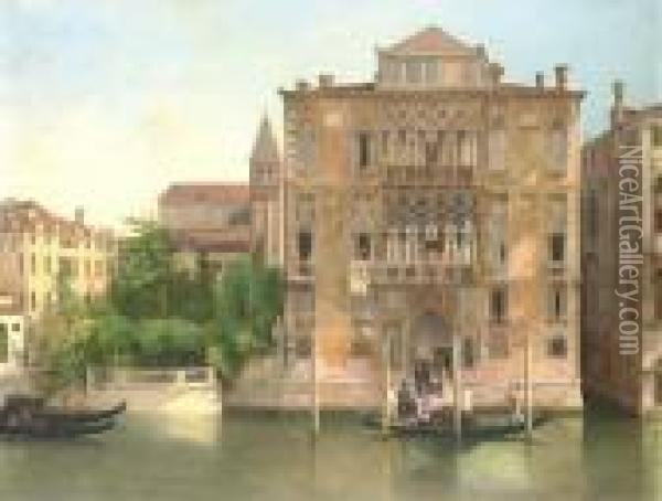 Palazzo Cavalli Franchetti, Venice Oil Painting - Antonietta Brandeis