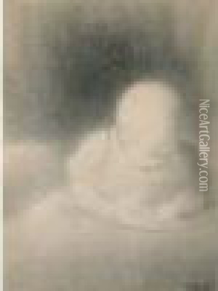 Le Bebe Oil Painting - Charles Angrand