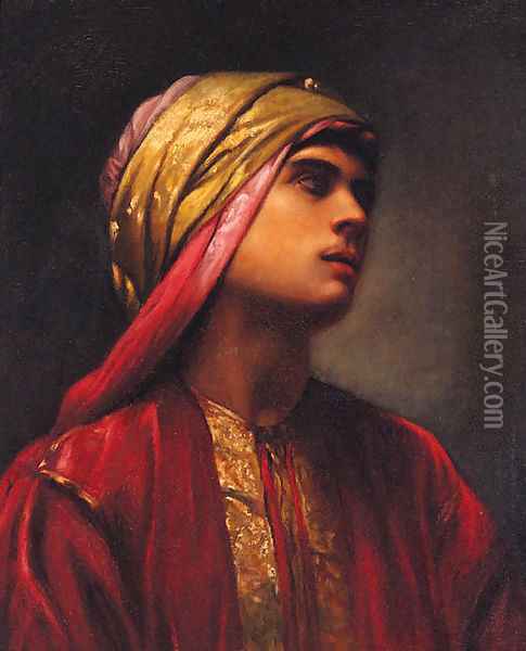 An Arab Prince Oil Painting - Gabriel Paul Guillot