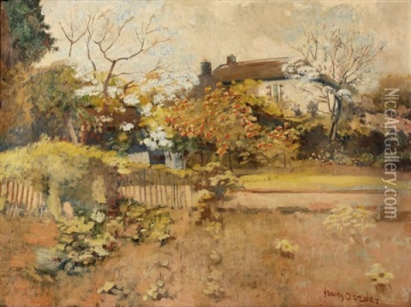 The Garden In Spring Oil Painting - Frans David Oerder