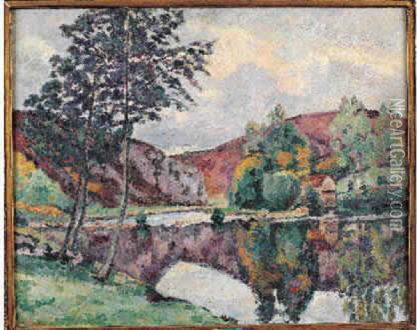 Paysage En Limousin. Oil Painting - Armand Guillaumin