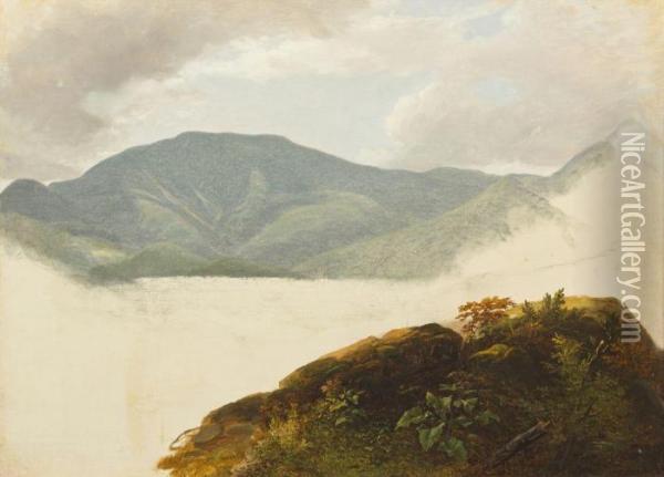 Hudson River Sketch Oil Painting - Asher Brown Durand