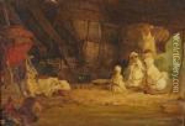 Interieur De Tente Arabe Oil Painting - Gustave Achille Guillaumet