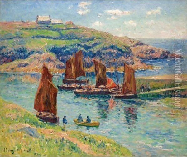 Basse Mer, Cote De Bretagne Oil Painting - Henri Moret