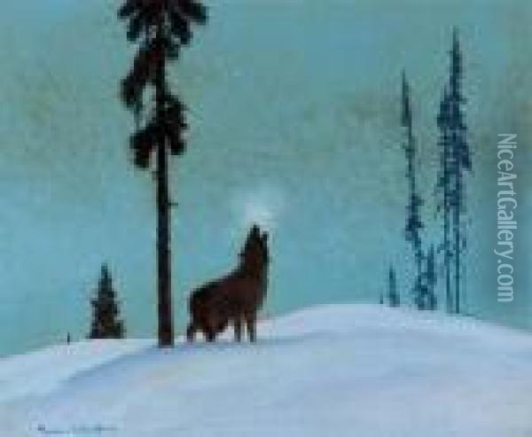 The Call Of The Wild Oil Painting - Franz Hans Johnston