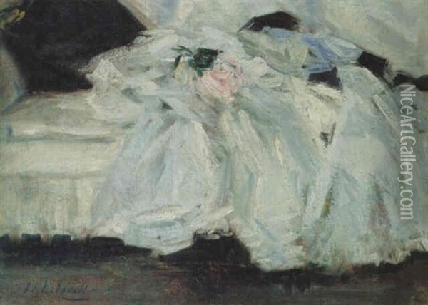 Clothes And A Rose Oil Painting - Francis Campbell Boileau Cadell