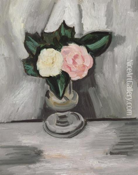 Flowers Oil Painting - Marsden Hartley