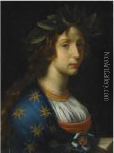 Allegory Of Poetry Oil Painting - Carlo Dolci