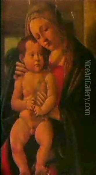 Madonna Mit Kind Oil Painting - Sandro Botticelli