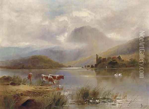 Loch Catrine Oil Painting - English School